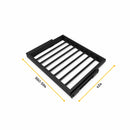 Kit 7 Aste Pantaloni e 2 Vassoi per Armadio 600 mm in Acciaio Emuca Nero