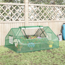 Serra da Giardino con Porte Avvolgibili 180x140x80 cm in Acciaio e PE Verde
