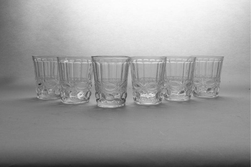 Set 6 Bicchieri Acqua in Vetro Trasparente 240 ml Villa d'Este Home Tivoli Nobilis