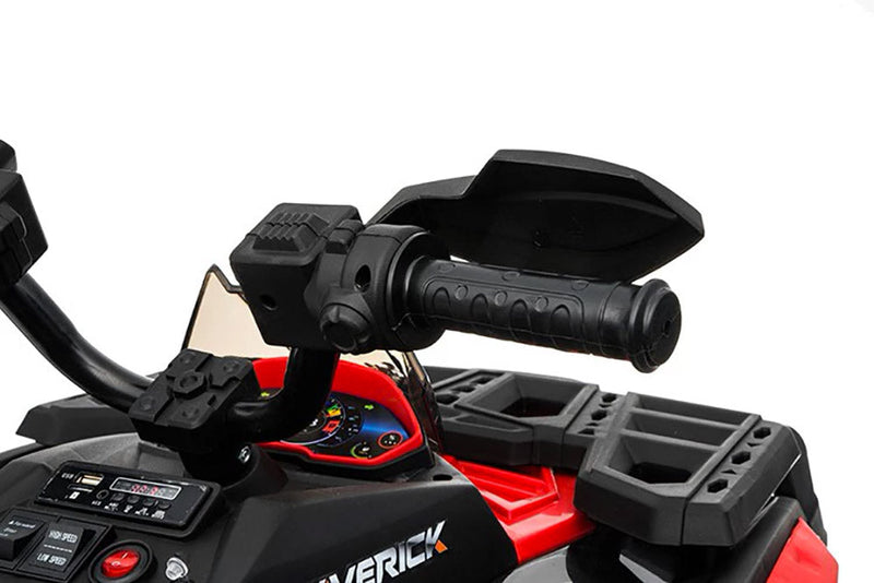 Quad Elettrico per Bambini 12V Mega Quad Rosso