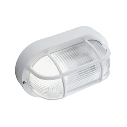 Ovale 40-W-Außendeckenleuchte mit weißem Sovil-Harzkäfig acquista