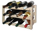 Cantinetta Portabottiglie in Legno 45x25x26 cm 12 Bottiglie