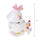 Set 2 Uova Contenitori con Pulcino 16x11x H 19 cm