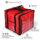 Borsa Termica Porta Pizze da Asporto 8/10 Cartoni Safemi Express 10 Rossa e Nera