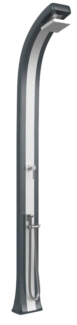Doccia da Giardino Miscelatore e Doccetta Arkema Spring Plus Fascia Inox Antracite sconto