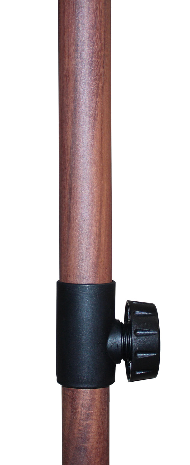 Ombrellone da Giardino 2x2 m Palo Ø38 mm in Alluminio Effetto Legno Tessuto Poliestere Trend Wood Verde