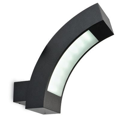 acquista Schwarze vertikale Wandleuchte für Livos Punto e Comma Line Outdoor