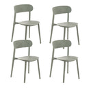 Set 4 Sedie 48x52xH77,5 cm in Polipropilene Cindy Grigio chiaro
