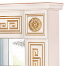 Camino Decorativo da Pavimento 102x110x30 cm con Specchio  Versailles Gold Plus Avorio