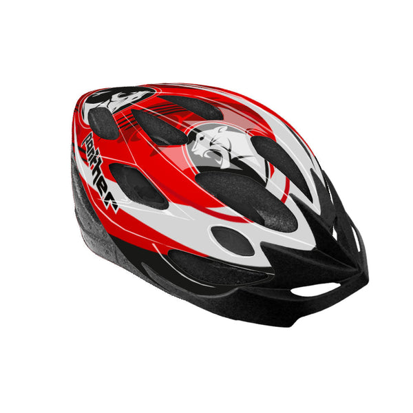 online Casco JUNIOR Aereodinamico per Bambini Misura 52-56 cm con Fori di Aerazione Rosso o Rosa
