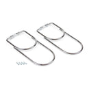 Portabottiglie per Mobili 2 Bottiglie in Acciaio Emuca Cromato