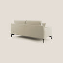 Divano 2 Posti 166x95x91 cm in Tessuto Panna