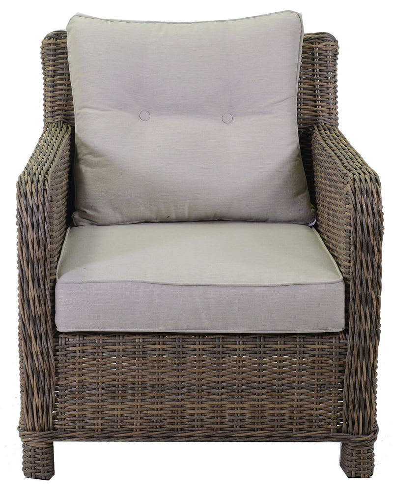 Set da Giardino Divano 2 Poltrone e Tavolino in Polyrattan Baltimora