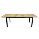 Tavolo Allungabile da Giardino 180/240x100xh76 cm in Alluminio Idaho Plus Antracite