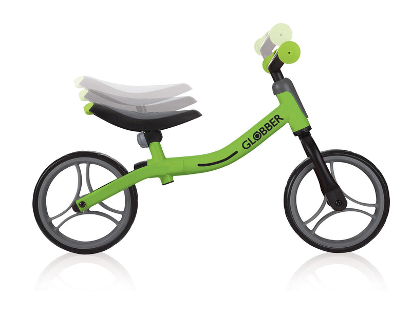 Bicicletta Pedagogica per Bambini 10" Senza Pedali Globber Go Bike Verde