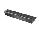 Camino a Bioetanolo da Incasso 90x50 cm Bifacciale 2 Side 900 Nero con Vetro