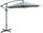 Dezentraler Metall-Gartenschirm Ø3m Becker Ecru