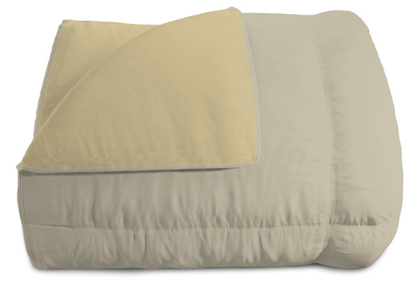 Doppelseitige Winterdecke 300gr in Taubengrau/Creme Mikrofaser Verschiedene Größen acquista