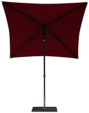 Ombrellone da Giardino 2x2 m Palo Ø38 mm in Alluminio Tessuto Olefin Trend Bordeaux