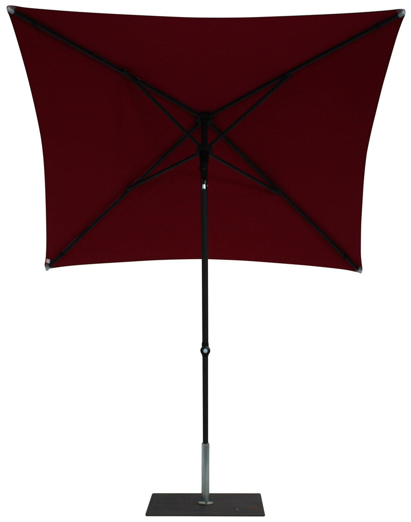 Ombrellone da Giardino 2x2 m Palo Ø38 mm in Alluminio Tessuto Olefin Trend Bordeaux