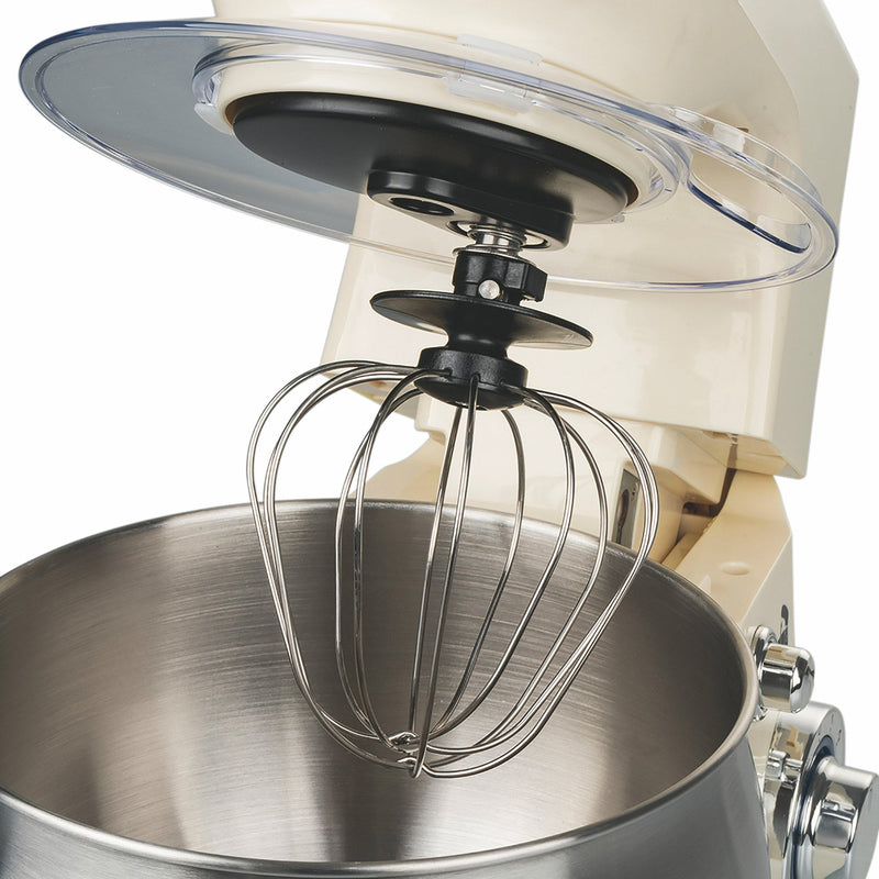 Impastatrice Planetaria 5 Litri 6 Velocità 1300W Ciotola in Acciaio Kooper Atena Avorio