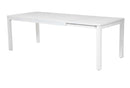 Tavolo Allungabile da Giardino 160/220x90xh76 cm in Alluminio New Boston Bianco