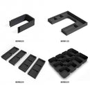 Set Organizer per Cassetti da Bagno Laterali in Plastica Emuca Tidy Grigio Pietra