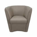 Poltrona Adda 75x66x76 cm in Similpelle tortora