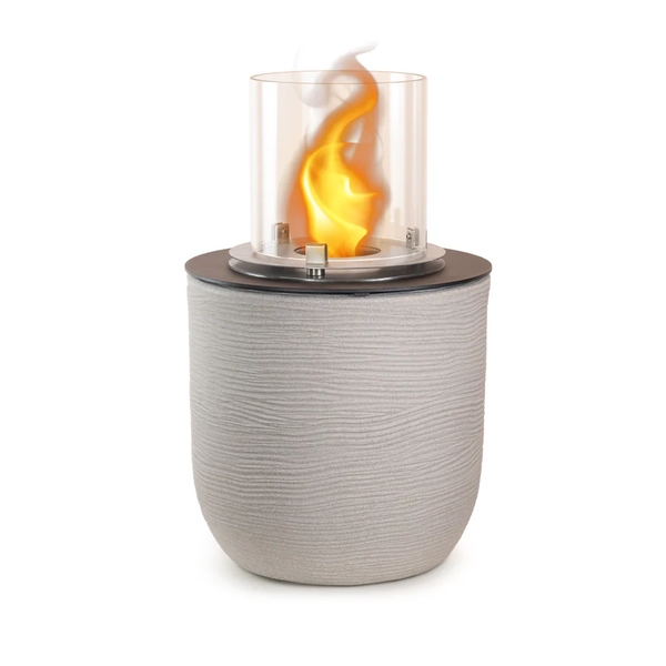 prezzo Camino a Bioetanolo Braciere da Pavimento Ø35xh55 cm per Interno ed Esterno Raffaello Corda Beige