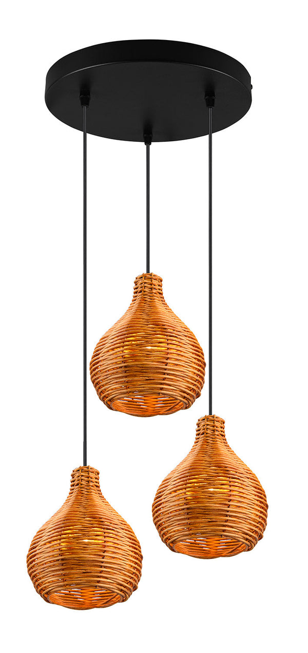 Lampada a Sospensione da Interno Attacco E14 in Tessuto Naturale prezzo