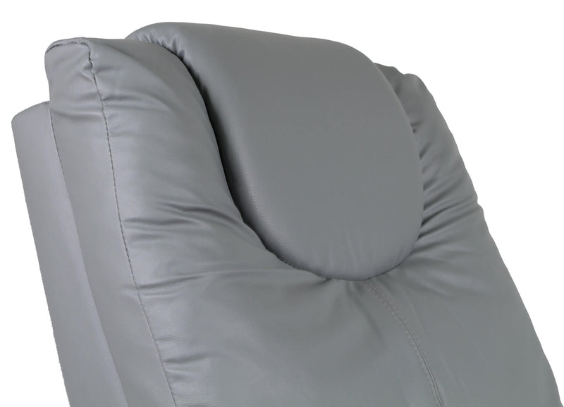 Poltrona Relax Manuale Reclinabile in Similpelle Vandi Grigia