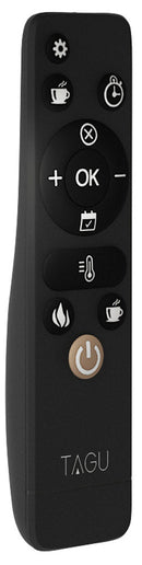 Camino Elettrico da Pavimento Effetto Fiamma 1500W Tagu Reino Roccia Grigio