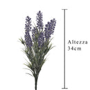 Set 9 Cespugli di Lavanda Composta da 7 Fiori H 34 cm