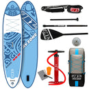 SUP Tavola Stand Up Paddle Gonfiabile 330x76x15 cm Jbay.Zone con Pagaia Zaino e Accessori Kame H2