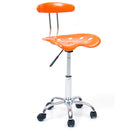 Sedia Poltrona Poltroncina Operativa in ABS Arancio da Ufficio