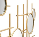 Specchio Gloxy 117x4,5x61 Misura Specchio Ø18-13-8 cm in Ferro Oro