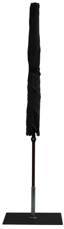 Ombrellone da Giardino 2x2 m Palo Ø38 mm in Alluminio Effetto Legno Tessuto Poliestere Trend Wood Antracite