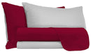 Set Lenzuola Sopra Sotto e Federe Doubleface Bordeaux\/Grigio Chiaro Varie Misure