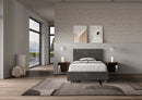 Letto 1 Piazza e Mezzo Adele Grigio Varie Misure