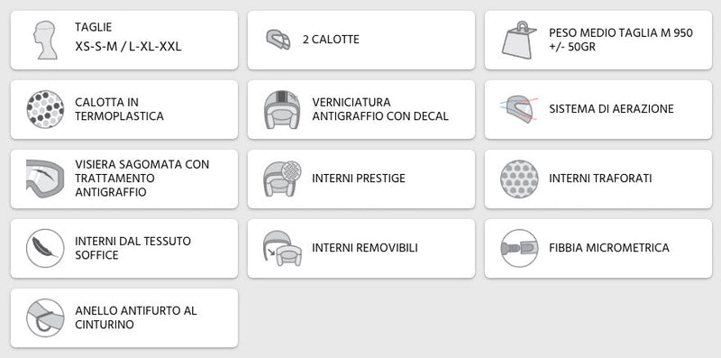 Casco Demi-Jet per Scooter Visiera Sagomata CGM Positano 107V Titanium Opaco Varie Misure