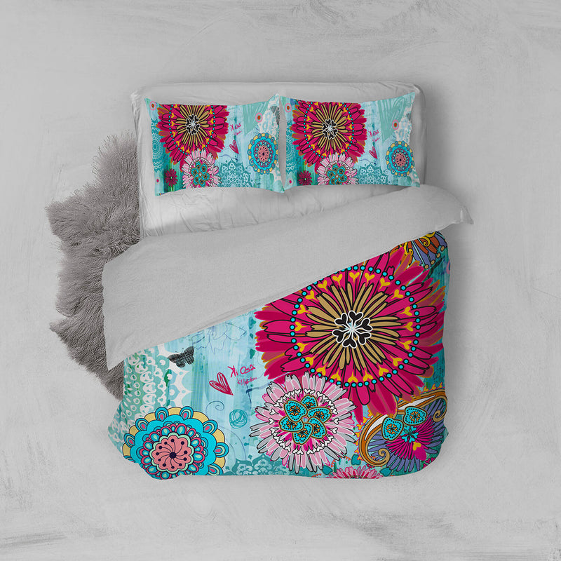 Copripiumino Matrimoniale Stampa sul Sacco e Federe Kio655