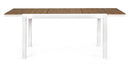 Tavolo Allungabile Elias 140-200x90 cm Bianco in Alluminio