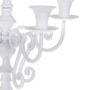 Candeliere Composto da 5 Bracci Altezza 44,5 cm Bianco