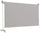 Fallmarkise 2,5 x 2 m aus aschgrauem Polyester