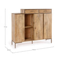 Credenza Alta 3 Ante 2 Cassetti 145x40x132h cm Jaidev 