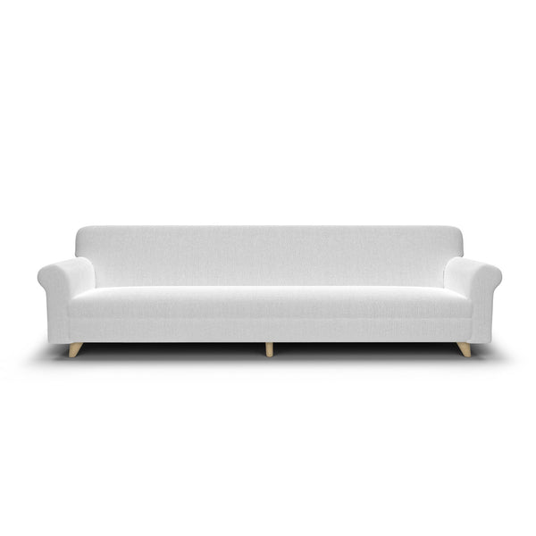 sconto Bezug für 4-Sitzer-Stretchsofa aus weißem Polyester