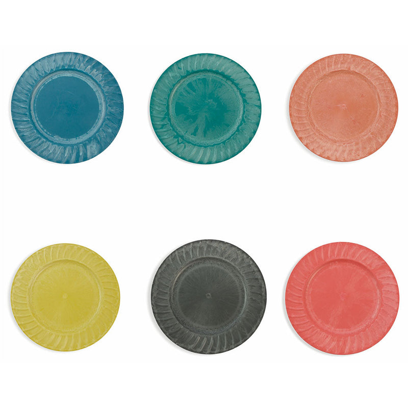 Set 6 Sottopiatti in Plastica Ø 33cm Villa d'Este Sardinia