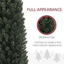 Albero di Natale Artificiale 195 cm 390 Rami Design Alto e Stretto Verde 