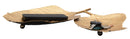 Svuota Tasche Double Leaf 38x3x39 cm in Ferro Oro