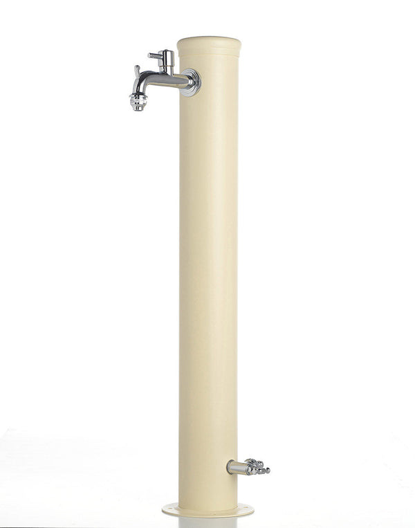 Gartenbrunnen mit Doppelhahn Belfer 42/ARR Elfenbein sconto
